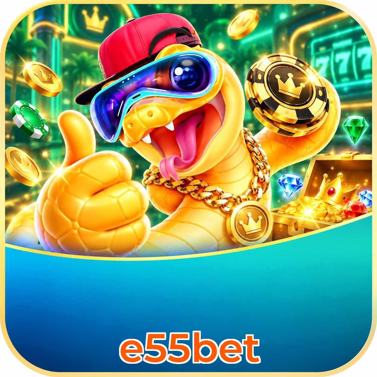 App e55bet na tela inicial do iPhone via PWA Safari